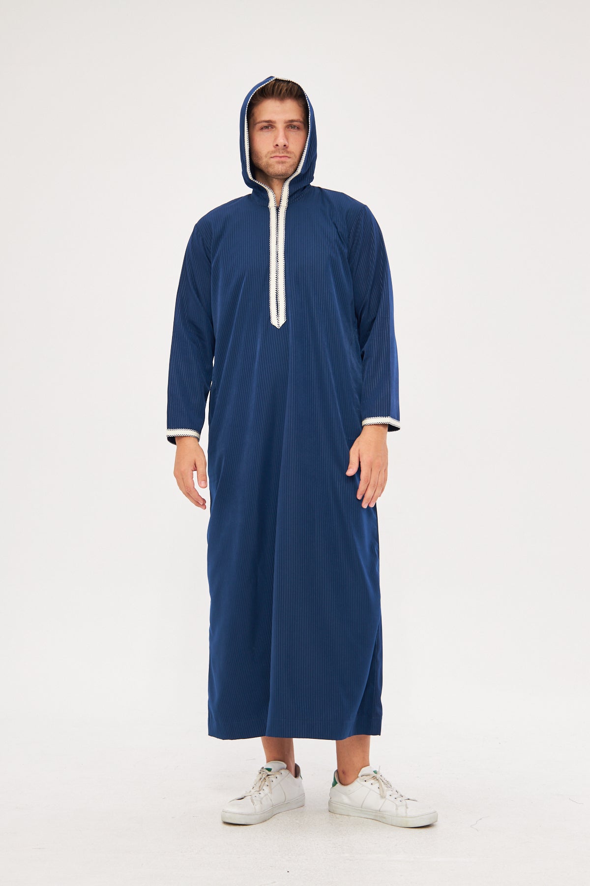 Daddy & Me - Moroccan Long Sleeve Thobe - Navy Blue