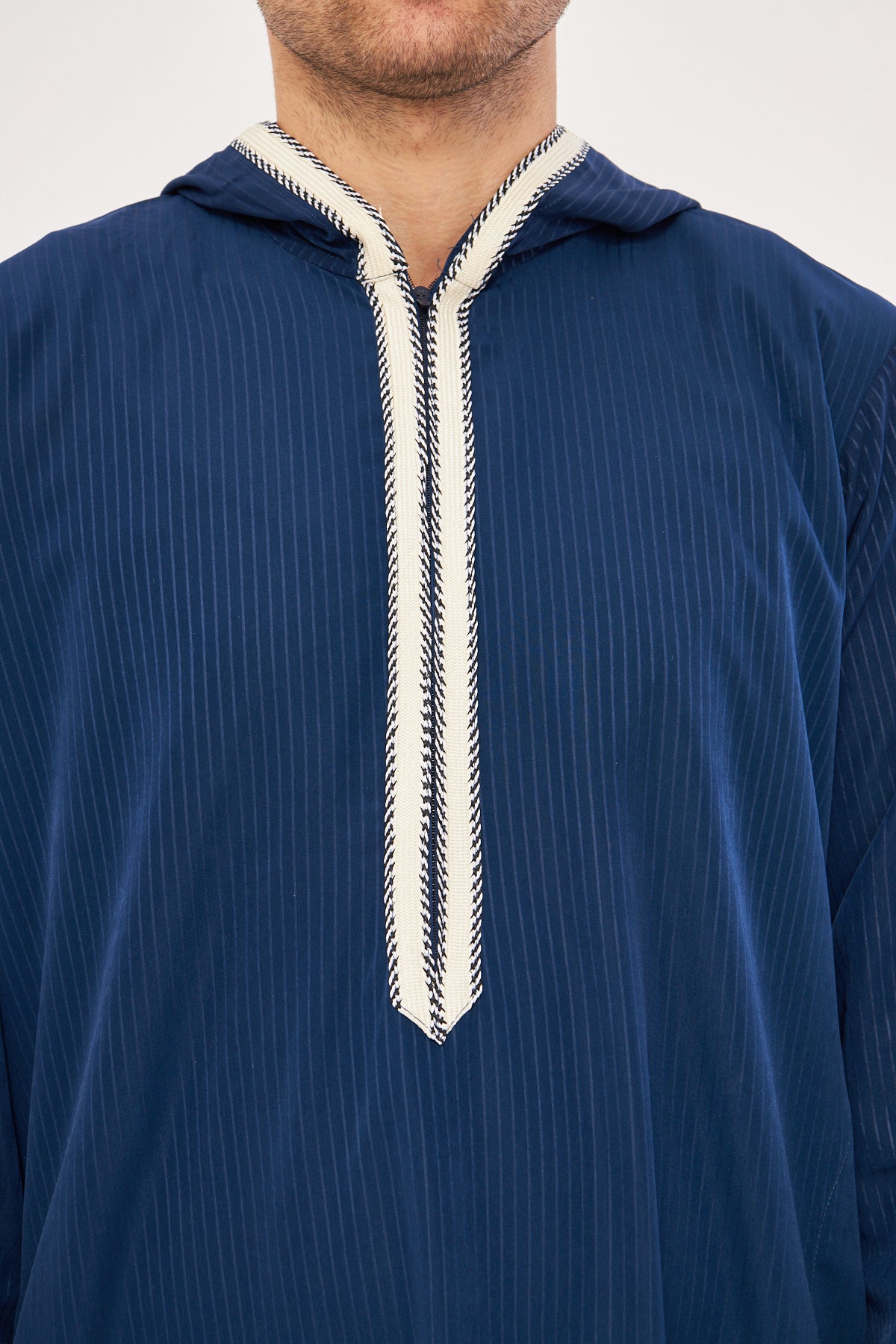 Daddy & Me - Moroccan Long Sleeve Thobe - Navy Blue