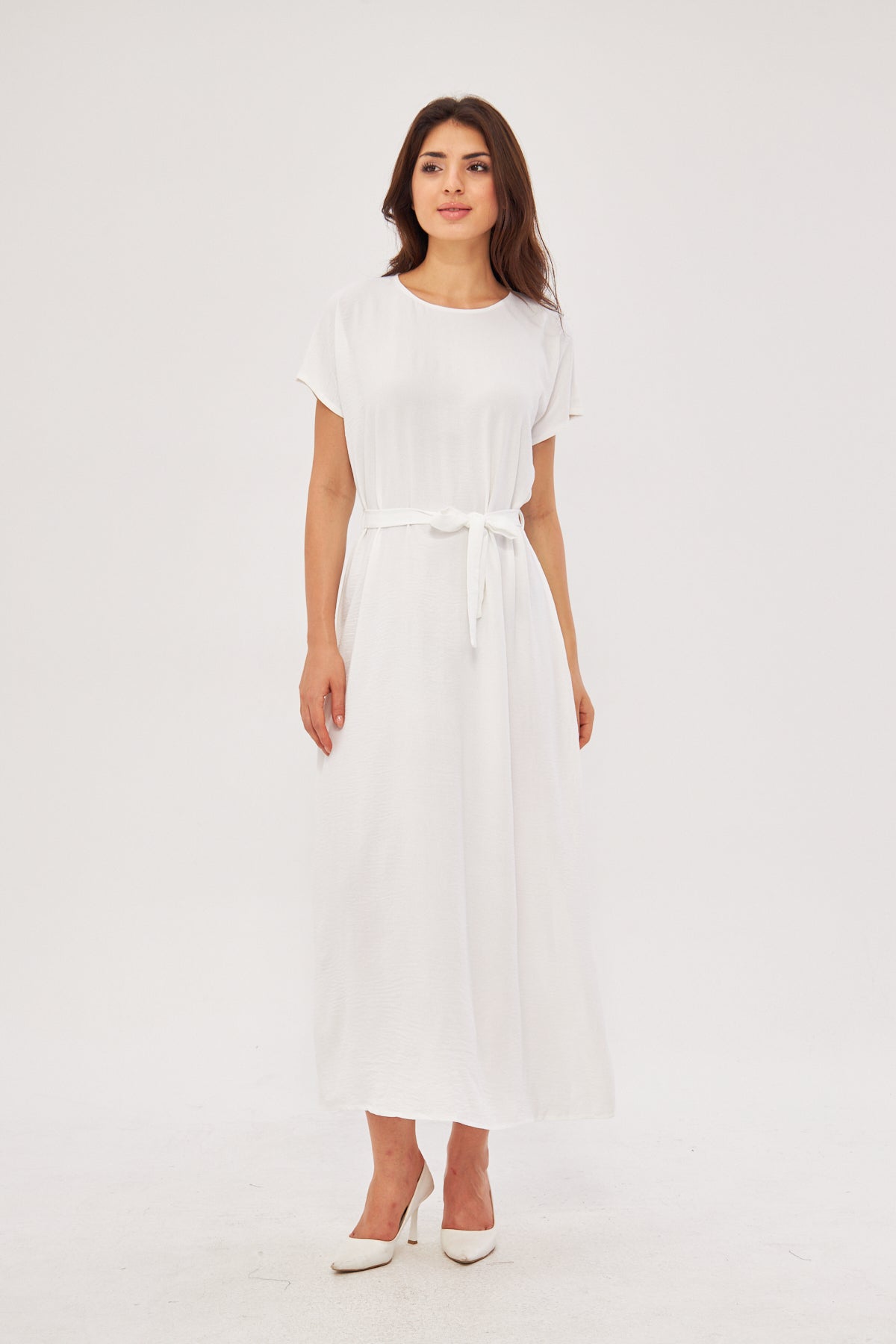 Adjustable Inner Slip Dress Short Sleeve