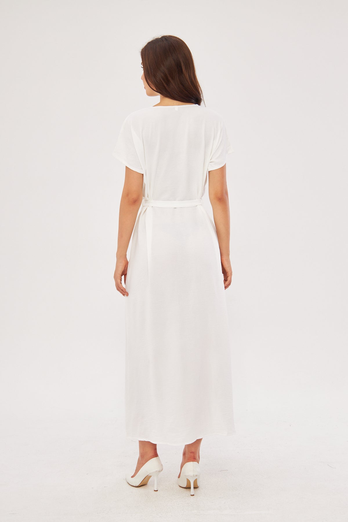 Adjustable Inner Slip Dress Short Sleeve