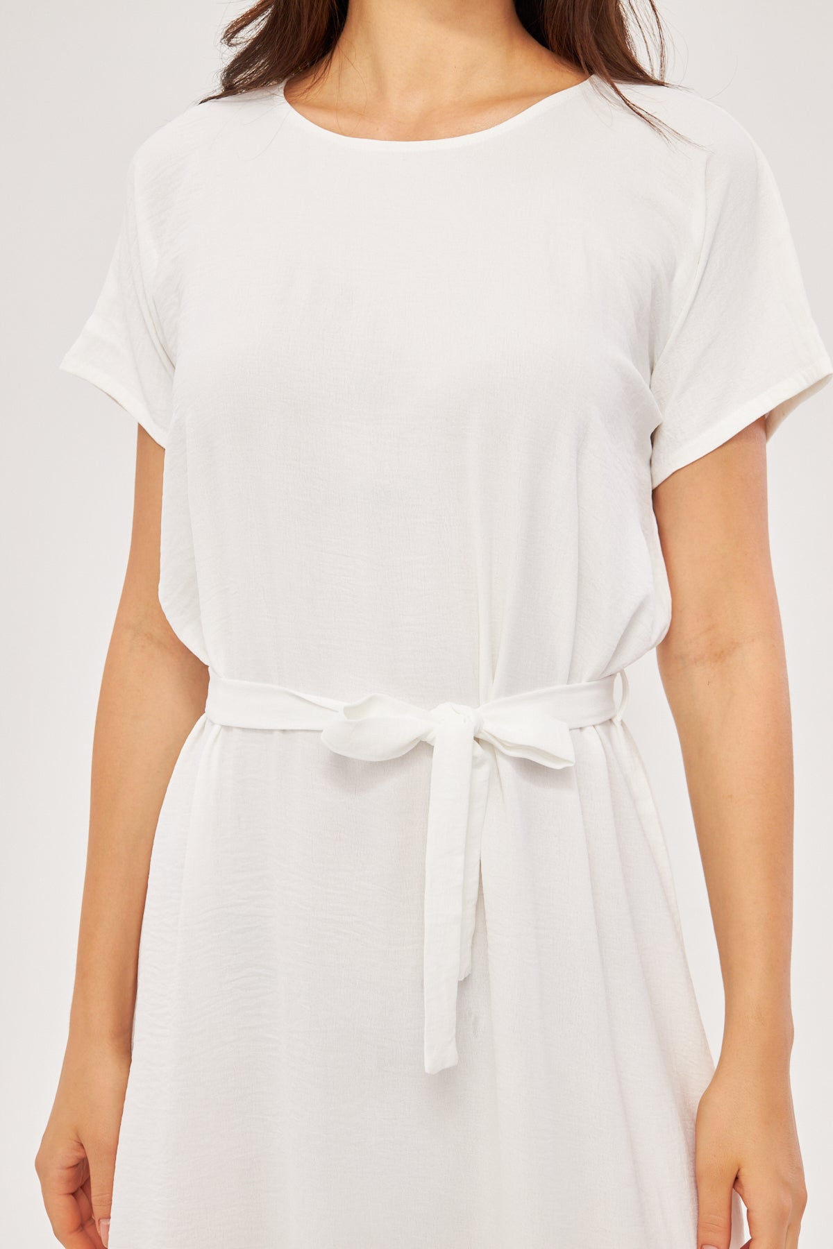 Adjustable Inner Slip Dress Short Sleeve