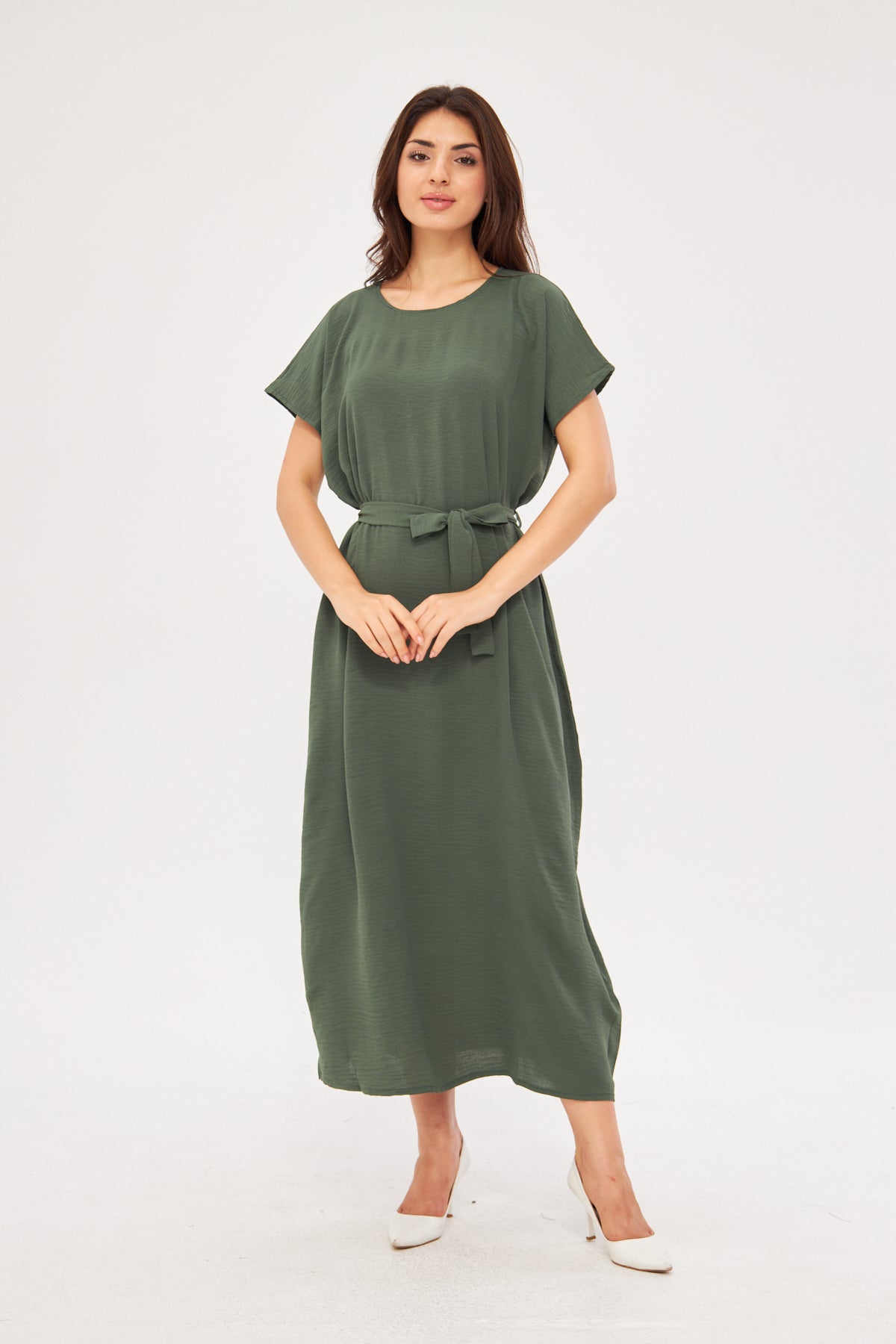 Adjustable Inner Slip Dress Short Sleeve