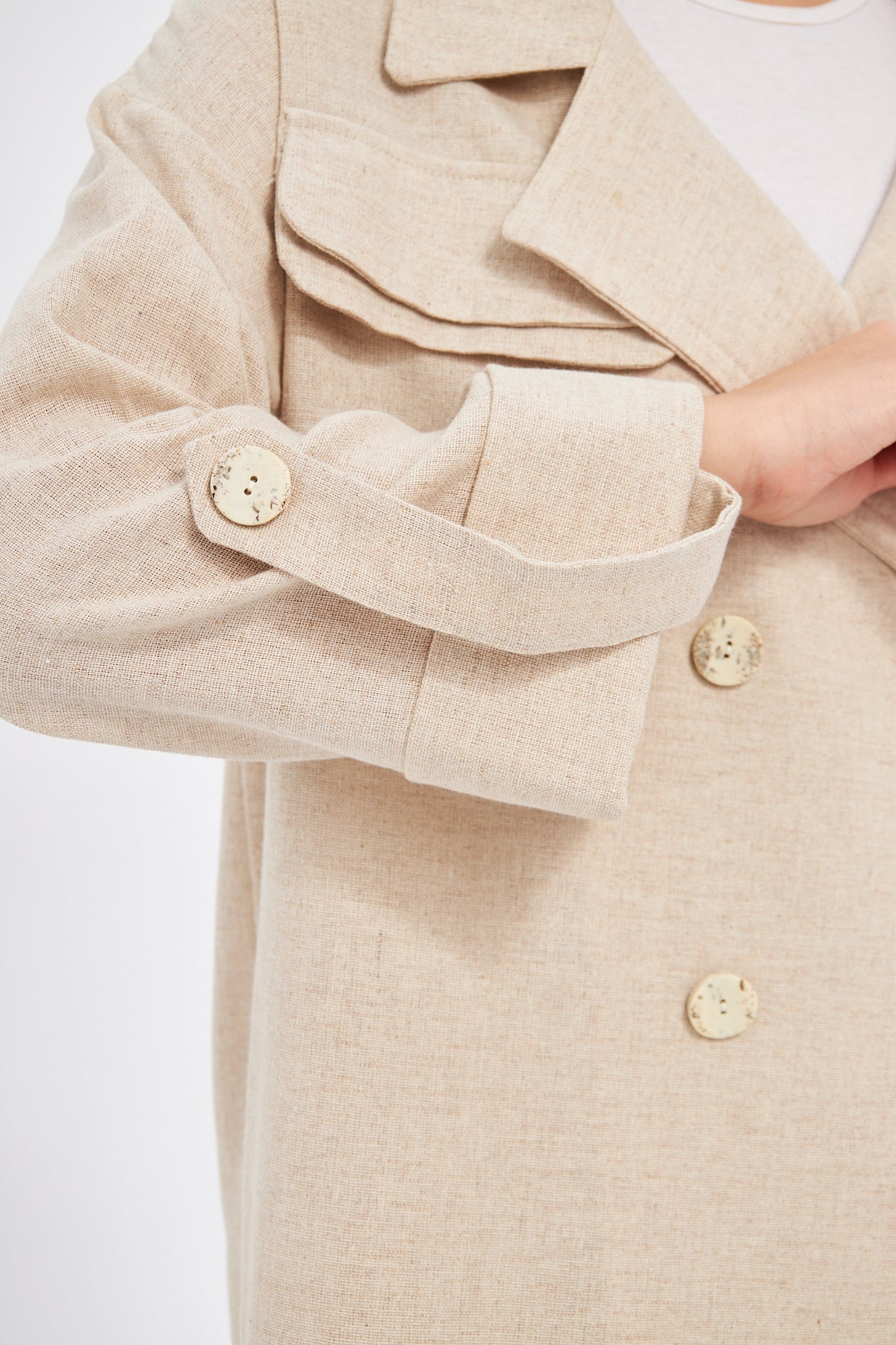 Sofia BizWear Blazer & Pants Set - Beige