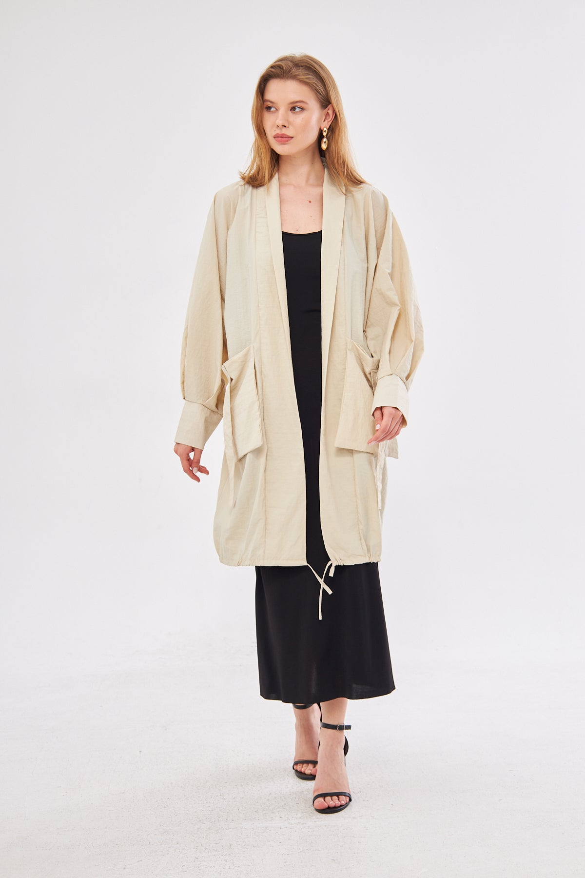 Sandra Over Sized Cardigan- Beige