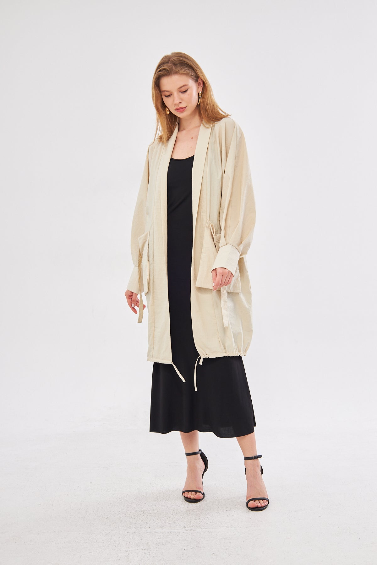 Sandra Over Sized Cardigan- Beige