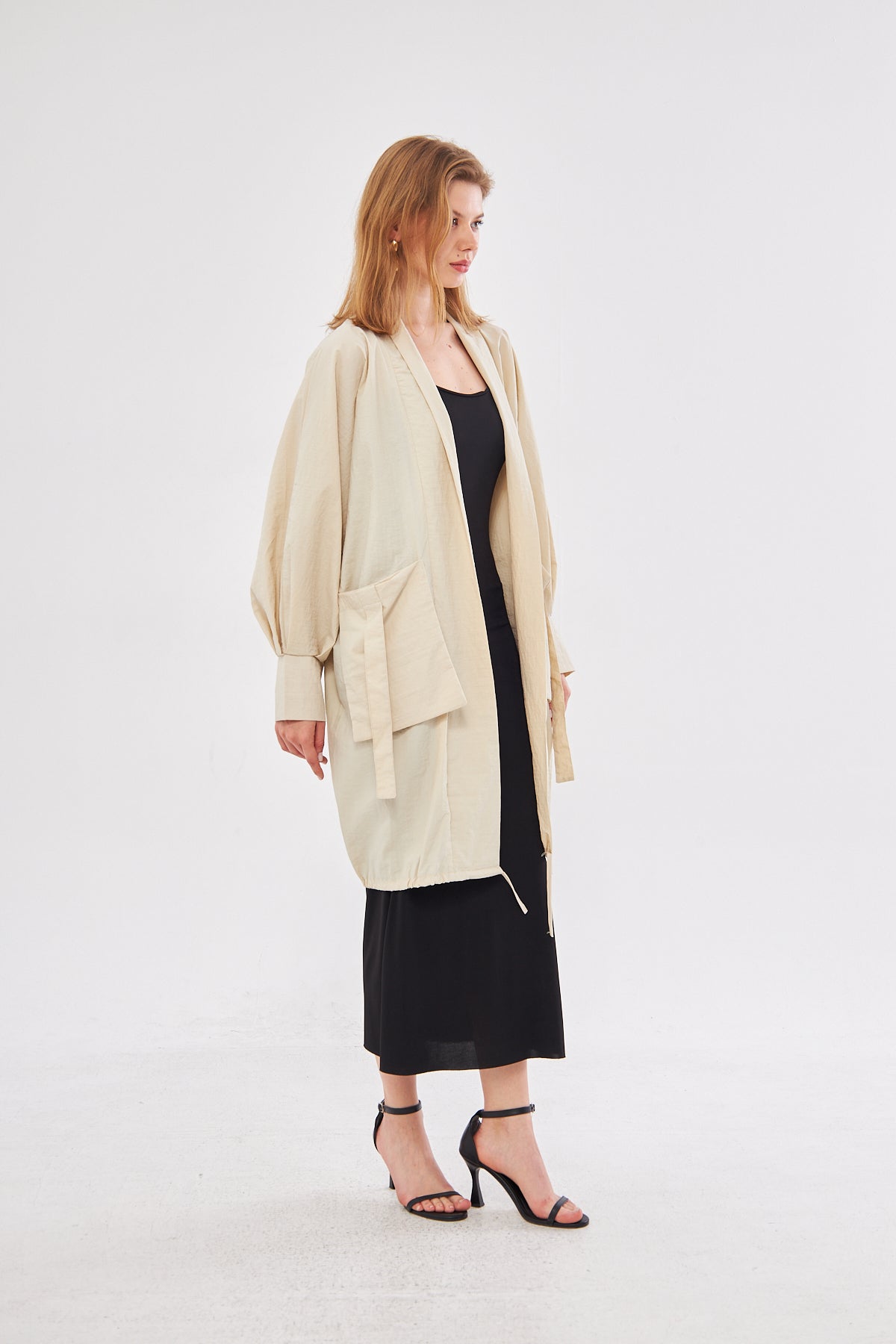 Sandra Over Sized Cardigan- Beige