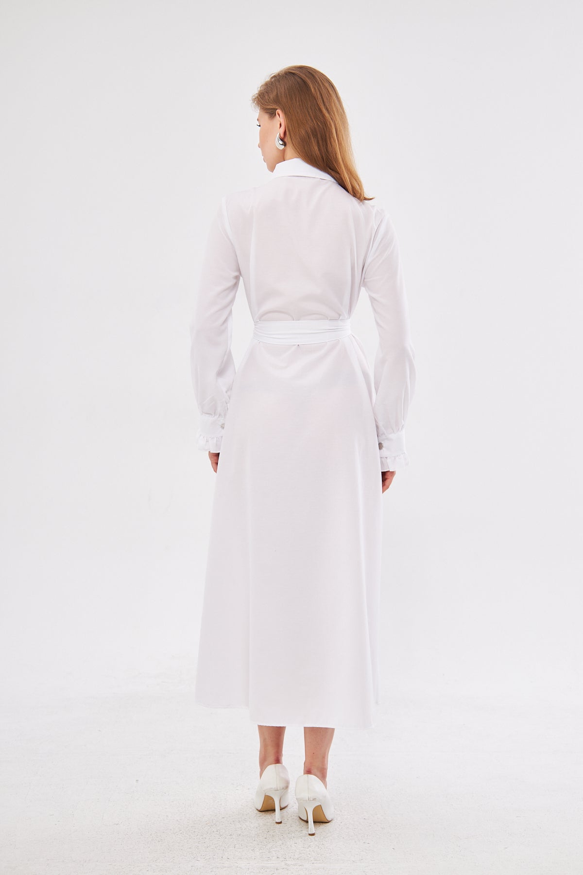 Serene Long White dress