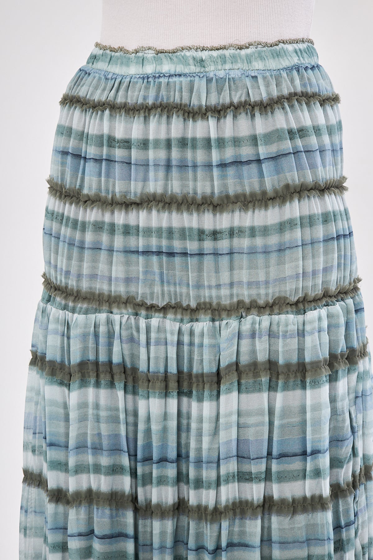 Aliya Pleated Skirt- Blue