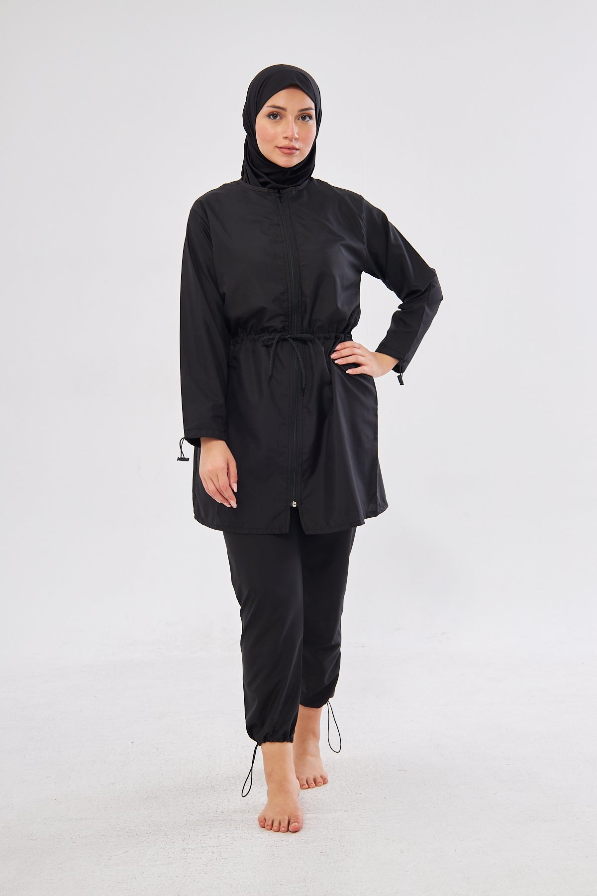 Elise Modest Burkini Set- Black