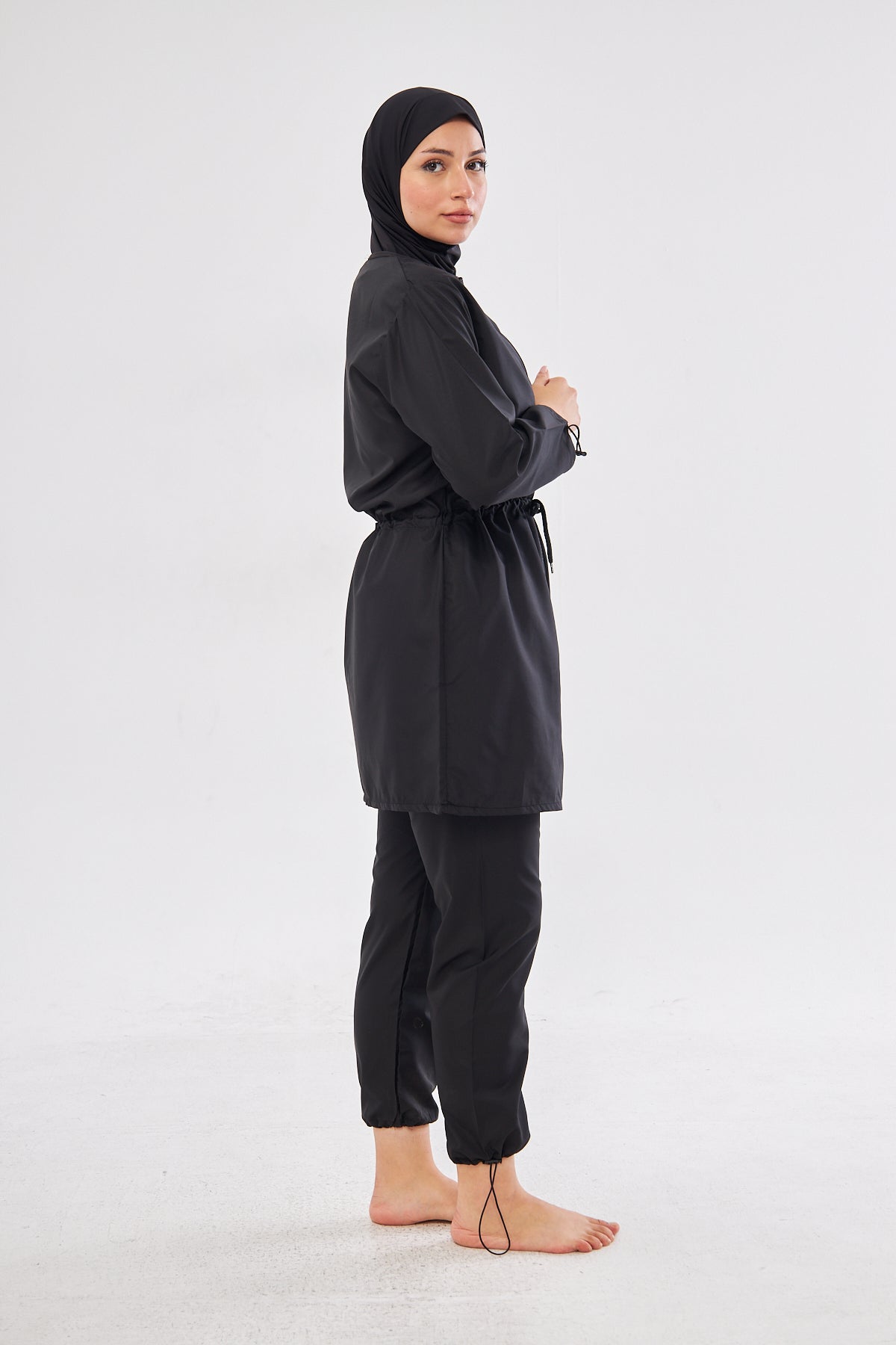 Elise Modest Burkini Set- Black