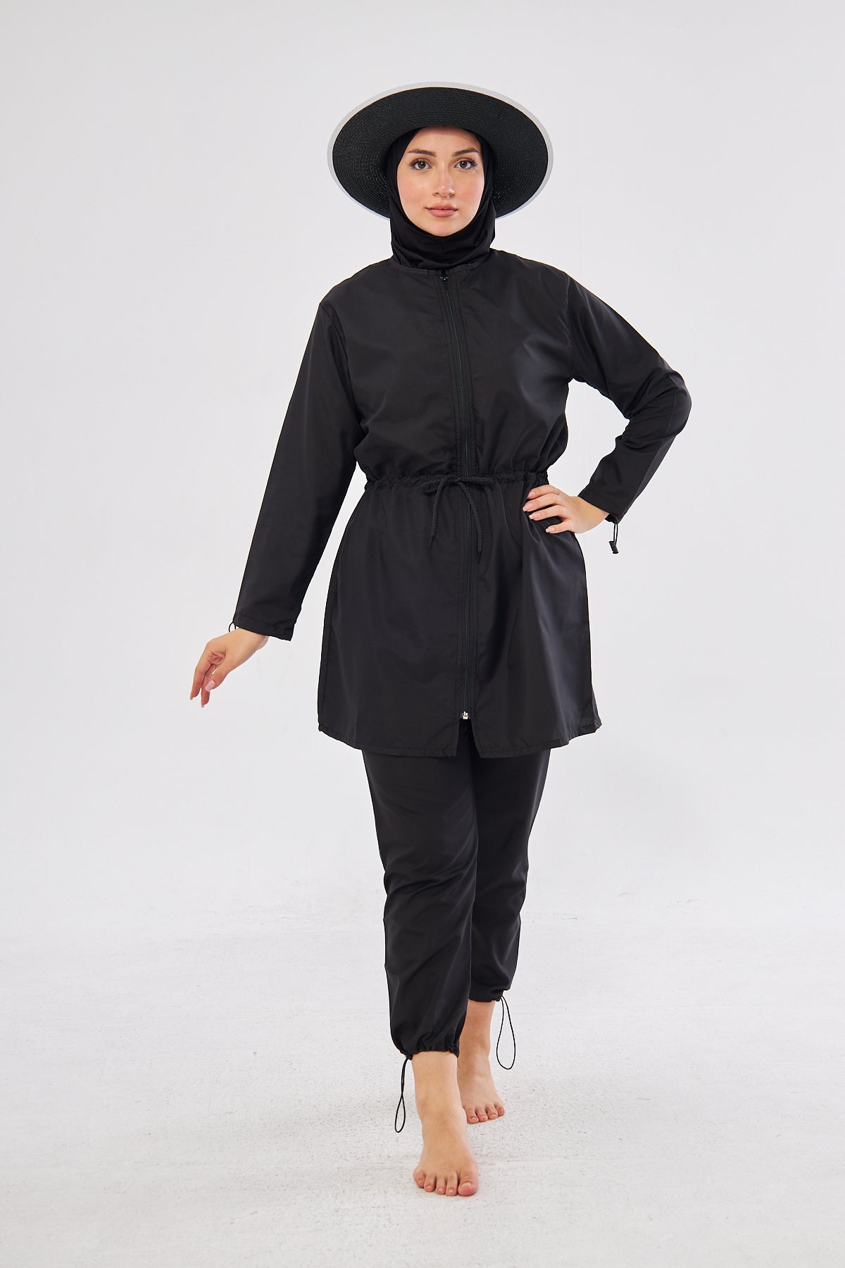 Elise Modest Burkini Set- Black