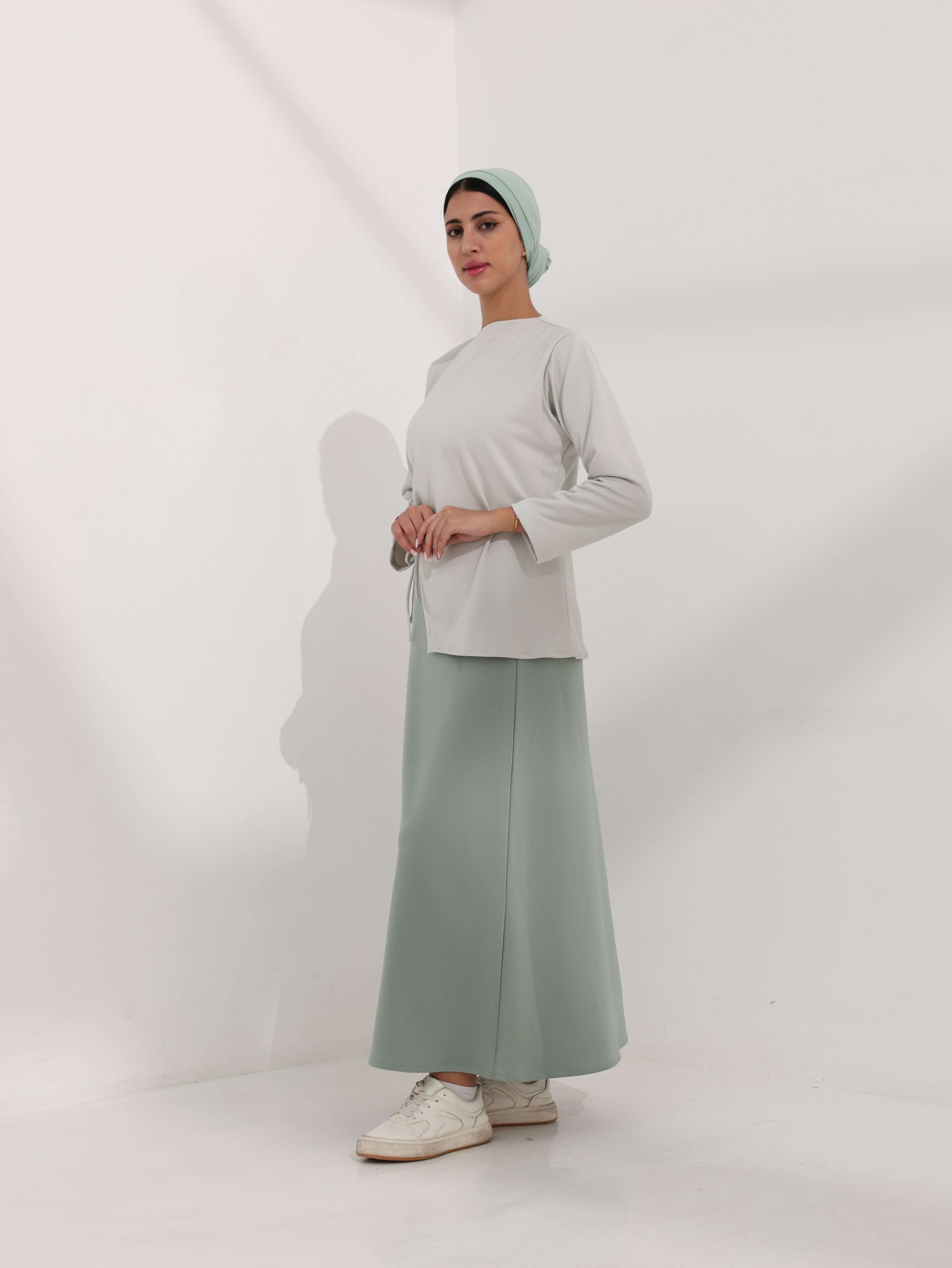 ZARA WRAP TOP & SKIRT SET – Heavy Scuba Collection