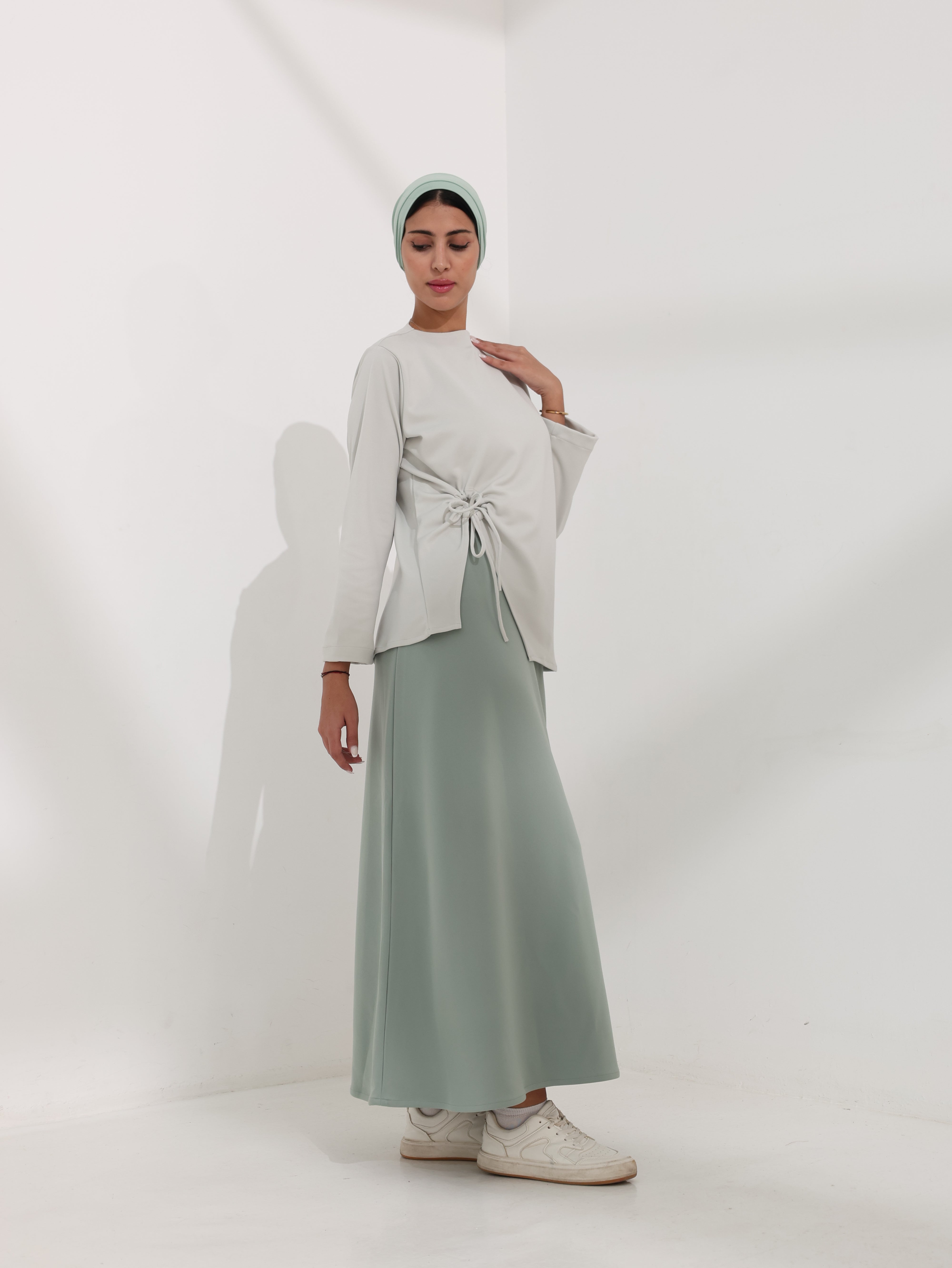 ZARA WRAP TOP & SKIRT SET – Heavy Scuba Collection