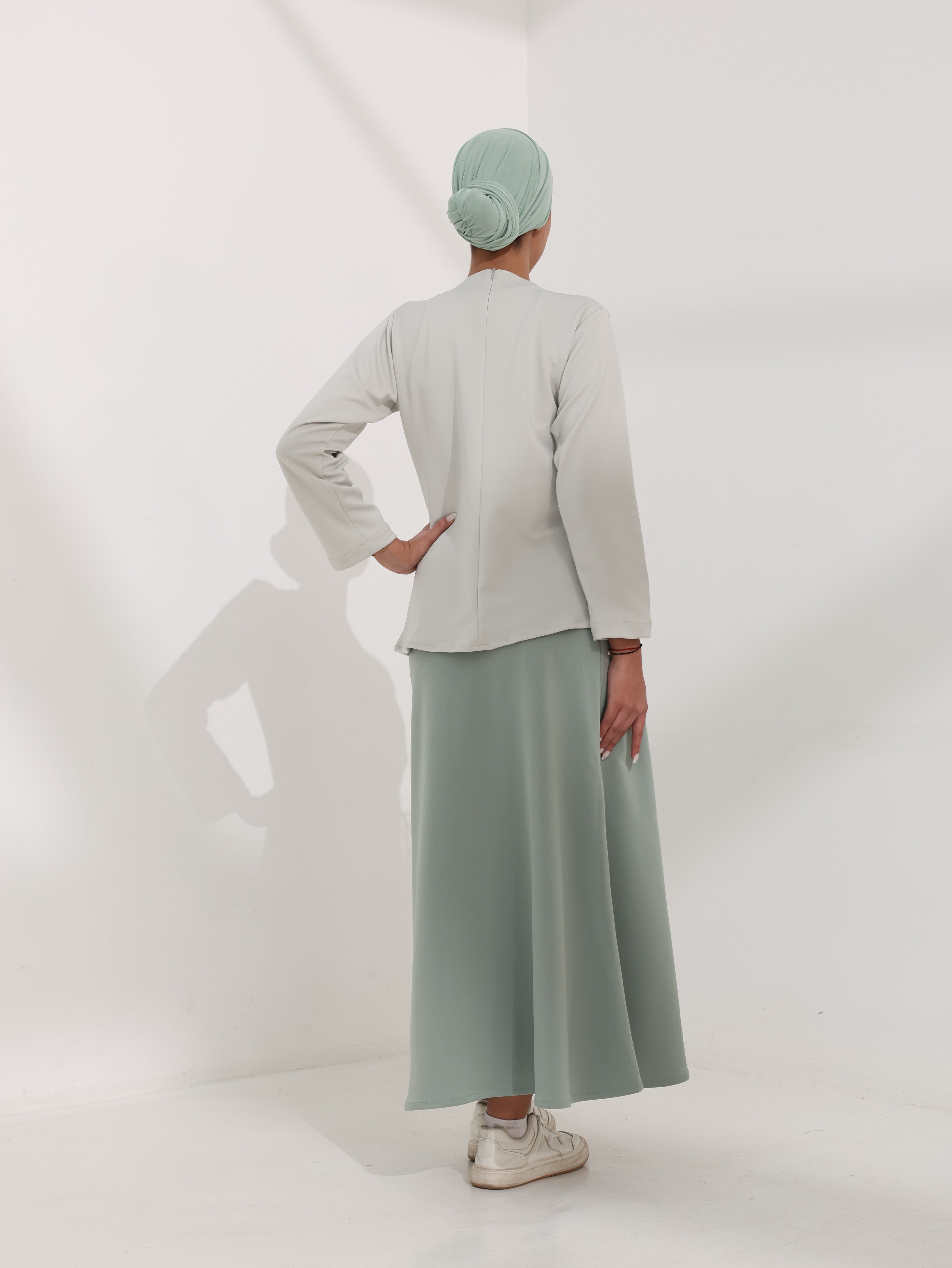 ZARA WRAP TOP & SKIRT SET – Heavy Scuba Collection