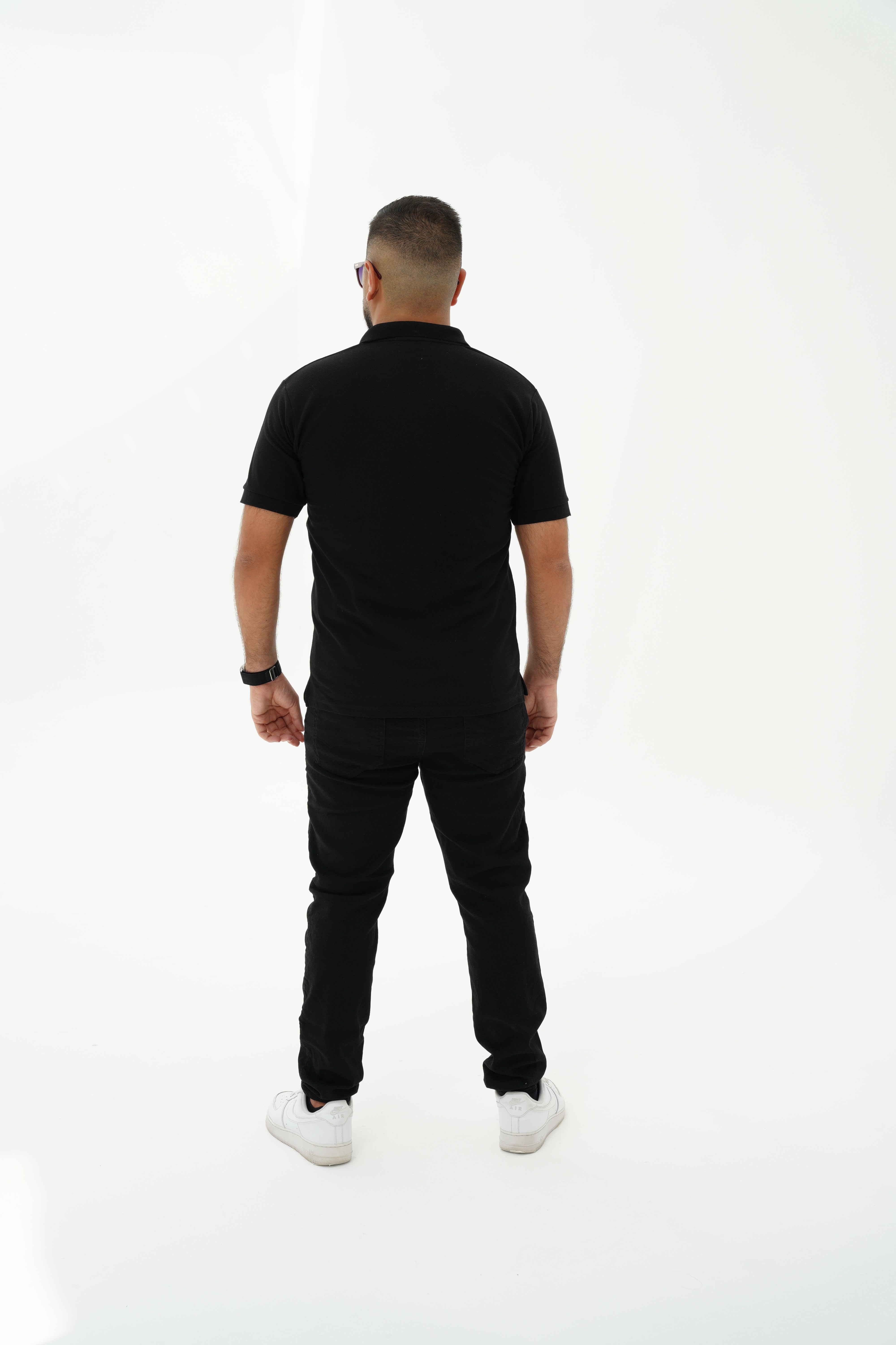 Palestine Watermelon Men's Polo T-Shirt - Black