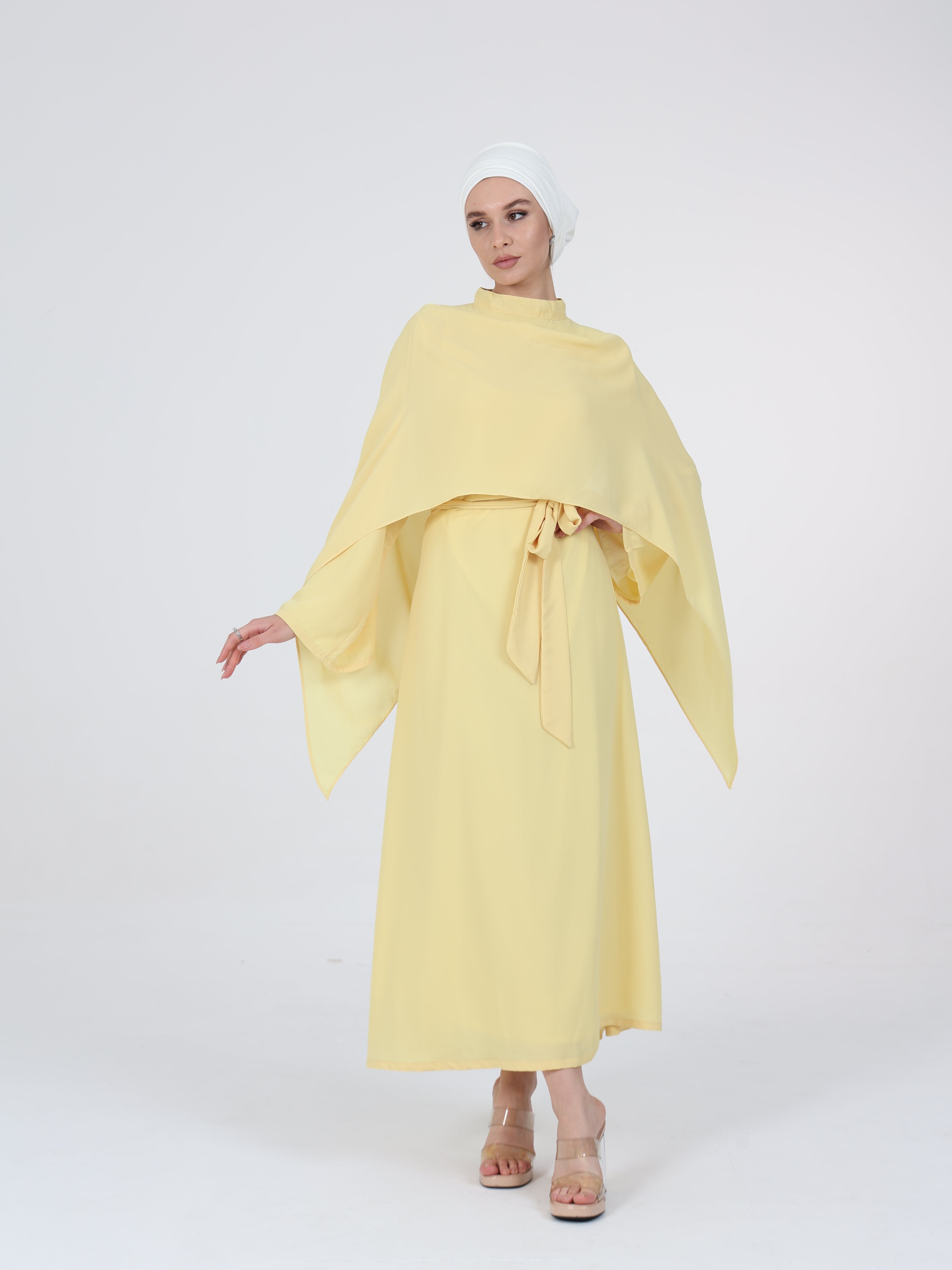 SAFA CAPE SET - BUTTER YELLOW