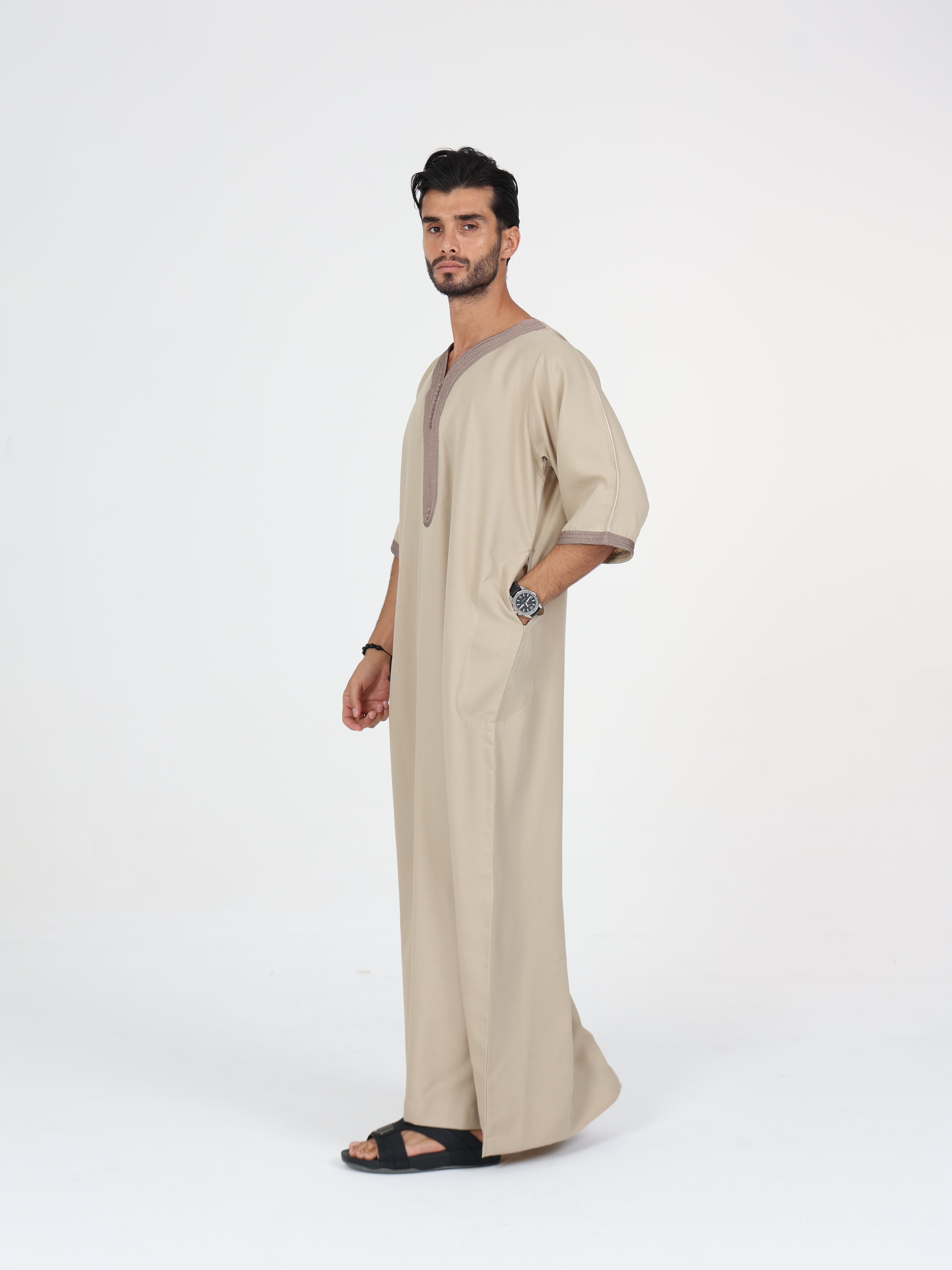 Moroccan Modern Short Sleeve Thobe