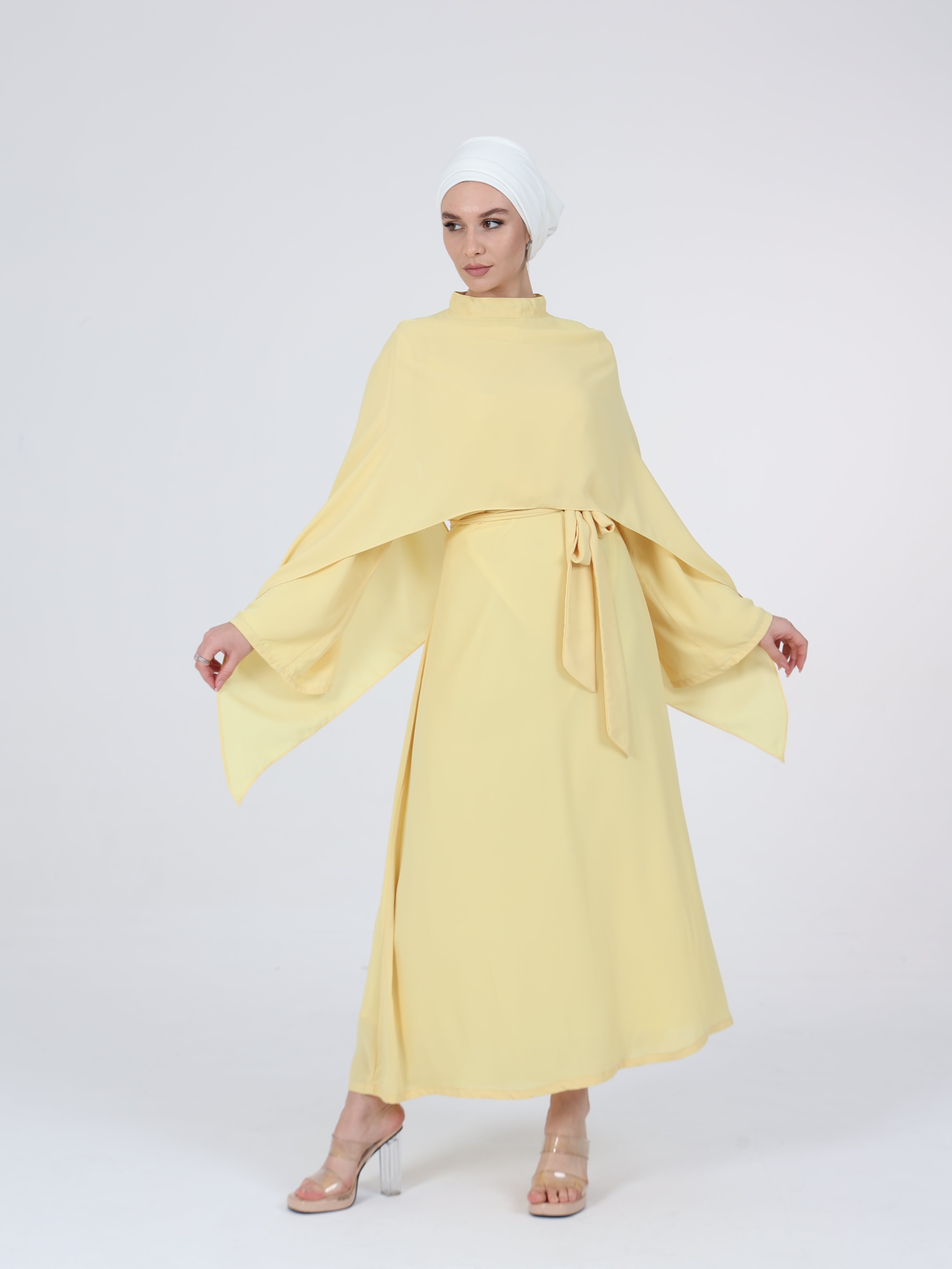 SAFA CAPE SET - BUTTER YELLOW